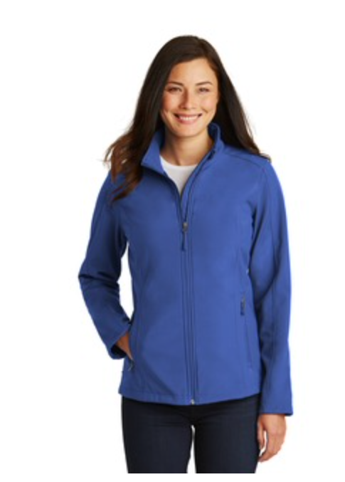  Port Authority Core Soft Shell Jacket in True Royal Main Image